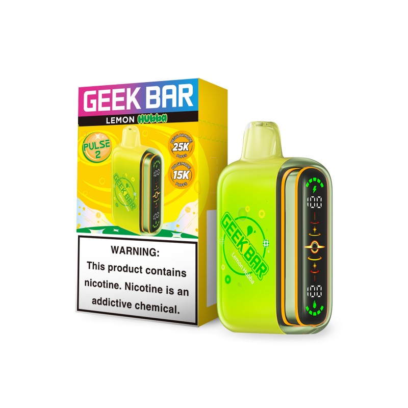 Geek Bar Pulse 2 25000 Puffs Lemon Hubba