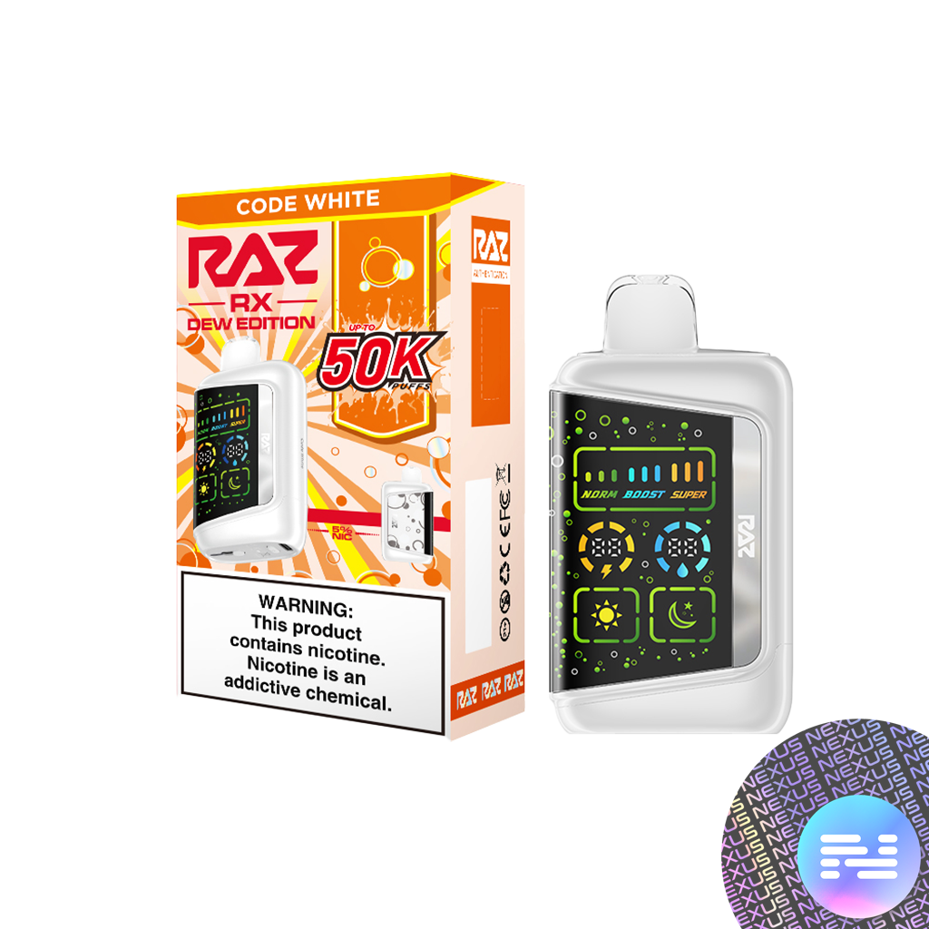 RAZ RX 50000 Puffs Code White
