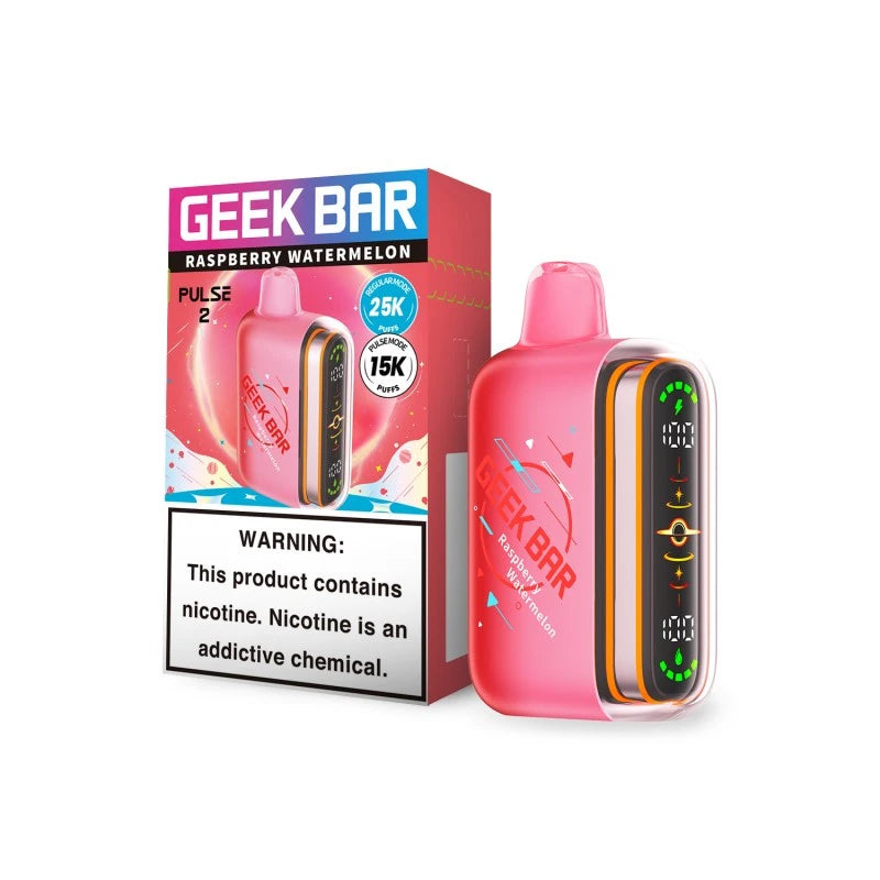 Geek Bar Pulse 2 25000 Puffs Raspberry Watermelon