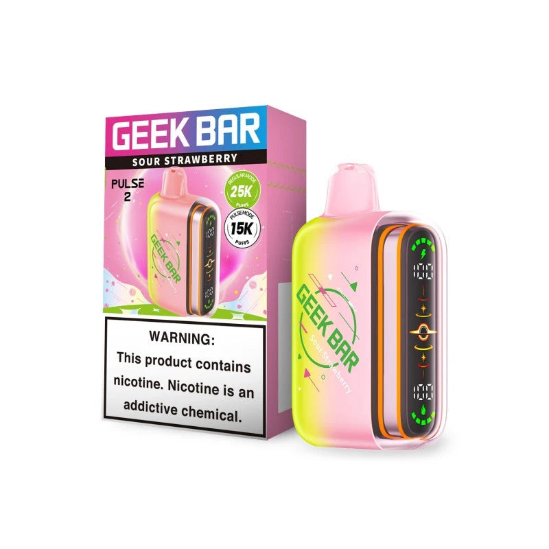 Geek Bar Pulse 2 25000 Puffs Sour Strawberry