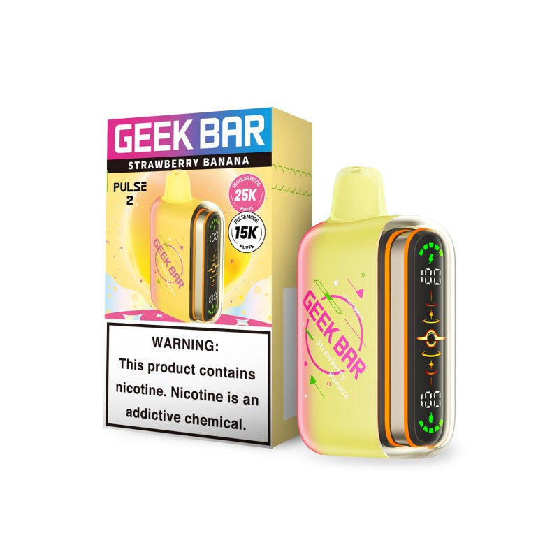 Geek Bar Pulse 2 25000 Puffs Strawberry Banana