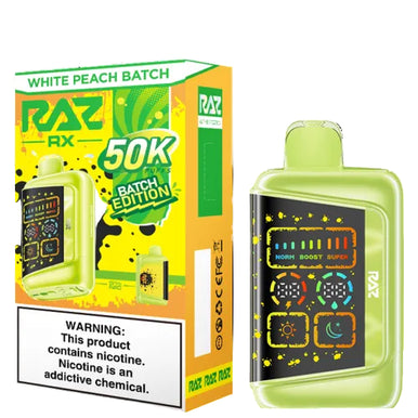 RAZ RX 50000 Puffs White Peach Batch