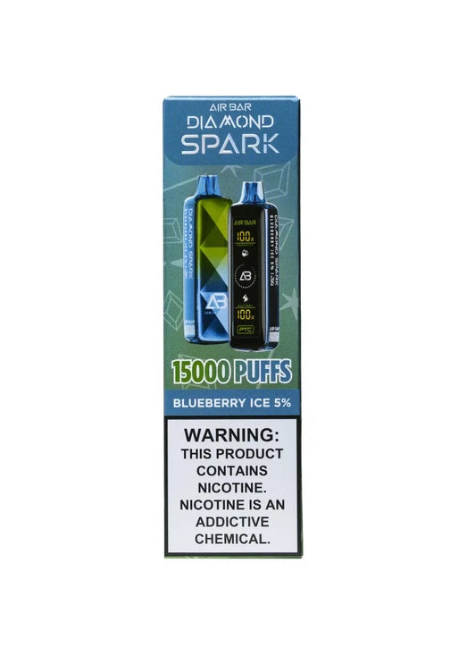 Air Bar Diamond Spark 15000 Puffs - Blueberry Ice