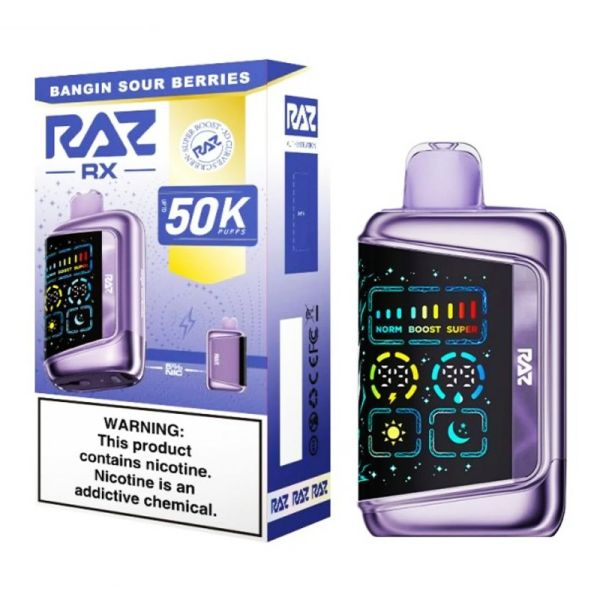 RAZ RX 50000 Puffs Bangin Sour Berries