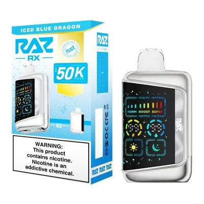 RAZ RX 50000 Puffs Iced Blue Dragon