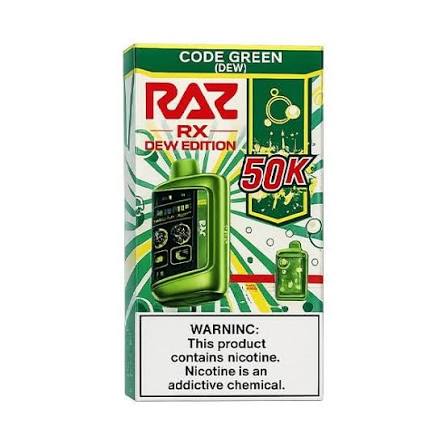 RAZ RX 50000 Puffs Code Green