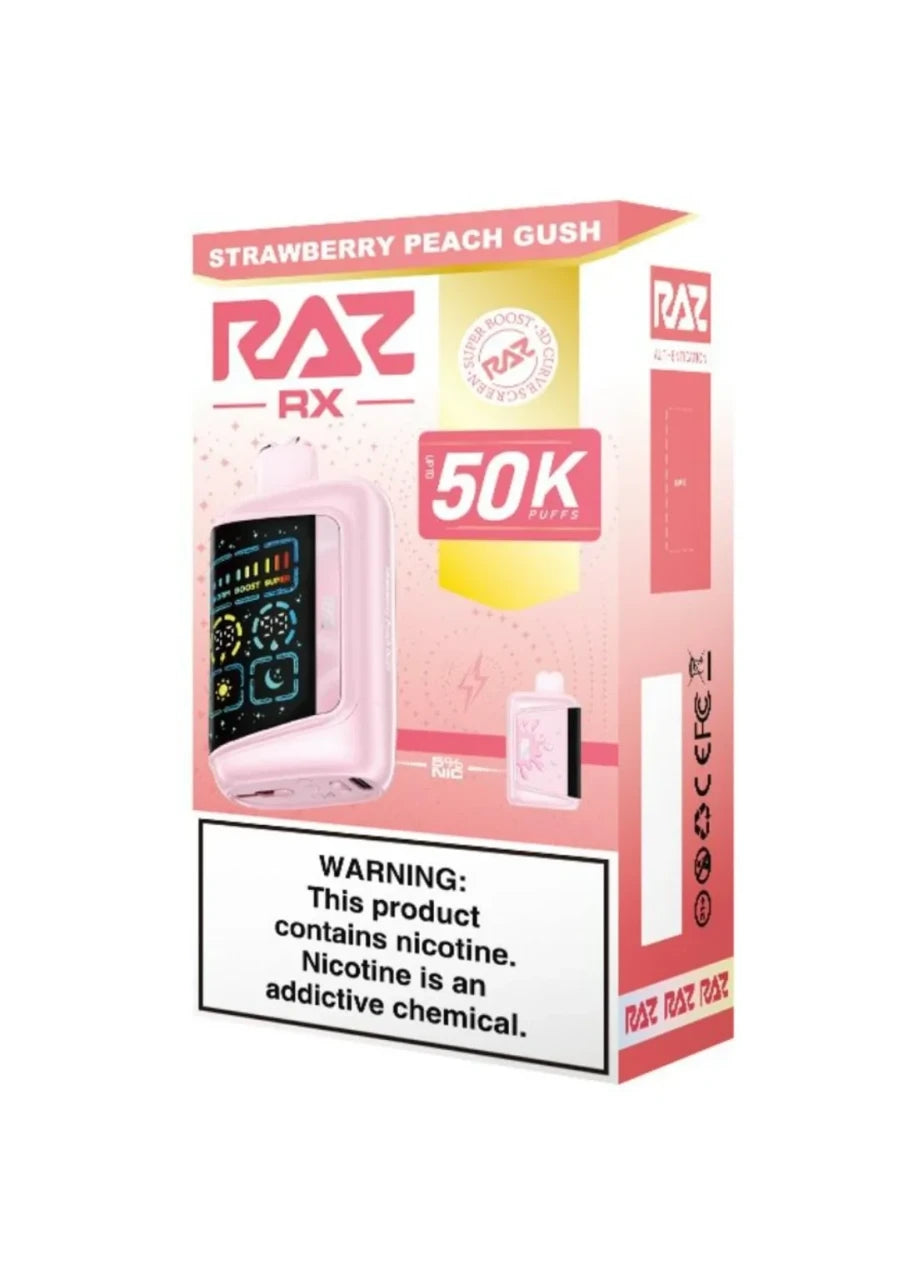 RAZ RX 50000 Puffs Strawberry Peach Gush