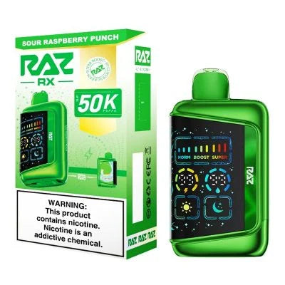 RAZ RX 50000 Puffs Sour Raspberry Punch